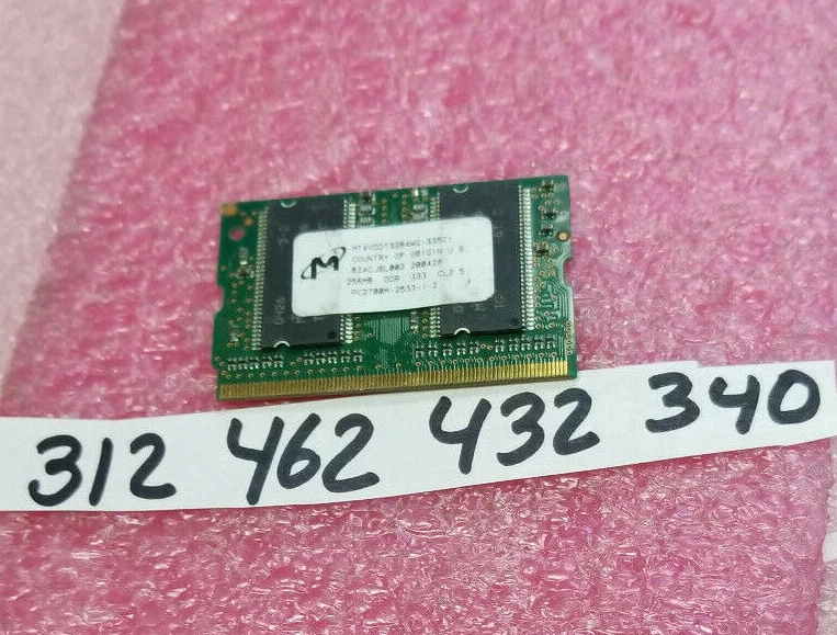 256MB  1RX16  DDR 333 CL2.5  SINGLE RANK  172PIN  NON-ECC UNBUFFERED  32X16  - Image 1 of 1