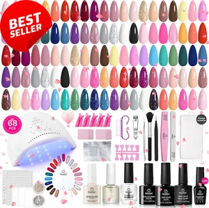 Beetles 68 Pcs Gel Nail Polish Kit, 35 Colors, Base & Top Coat, Manicure Tools - Picture 1 of 12