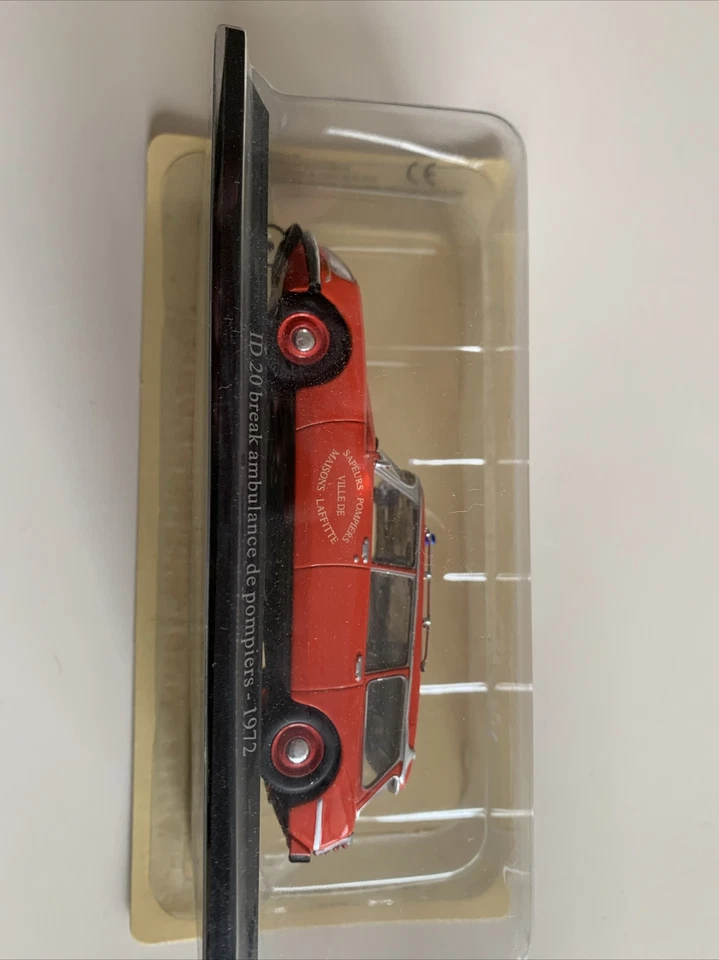 CITROËN ID 20 BREAK AMBULANCE DE POMPIERS 1/43 ATLAS EN BOITE  - Photo 1/2