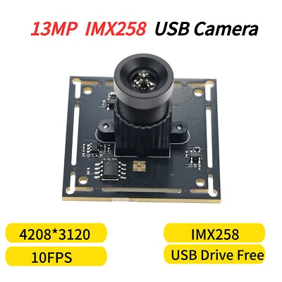 IMX258 13MP USB Camera Module Ultra HD,13 Megapixel Webcam 4208x3120 Wide-Angle - Image 1 of 4