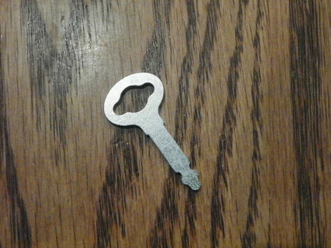 Key For Bentwood Case Vintage Singer Sewing Machine Flat Slotted Cover