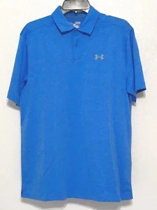 Camisa polo de rugby Under Armour para hombre con microhilos estilo azul 1290143 talla M L nueva con etiquetas - Imagen 1 de 5