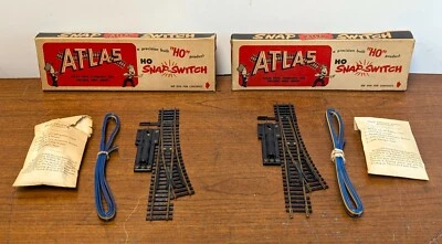 Lot of (2) Atlas #50 HO Scale Snap-Switch Left Remote Control W/ Boxes - Image 1 of 4