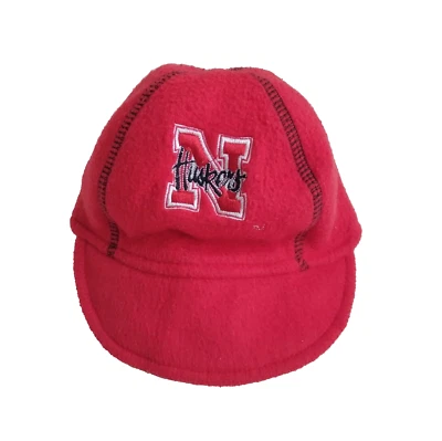 VTG Huskers N Child Youth Hat Cap Elastic Chinstrap Felt Costume Old Nebraska - Image 1 of 4