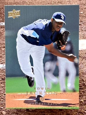 Upper Deck Edwin Jackson #669 Tampa Bay Rays 2008 Foto 1 de 2