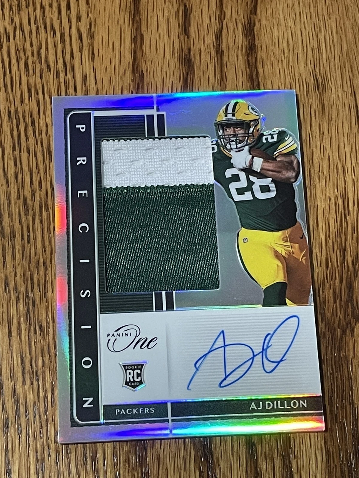 2020 Panini One - AJ Dillon Precision Rookie Patch Auto #8/49 RPA Packers 🔥