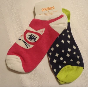 Gymboree Bright Ideas M 6-8 or L 8 10 Choice Everyday Ankle Socks Pack 2 NWT - Picture 1 of 2