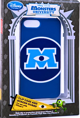 Funda protectora de pantalla para teléfono con logotipo de campus para iPhone 5 de la Universidad de Monstruos de Disney Foto 1 de 1