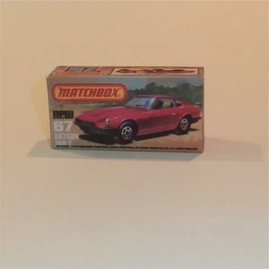 Matchbox Lesney Superfast 67 e Datsun 260 Z 2+2 K Style Repro Box - Picture 1 of 4