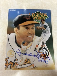 RARE Signed Gold Foil Issue Brooks Robinson 1993 Legends Sports Magazine READ - Picture 1 of 7