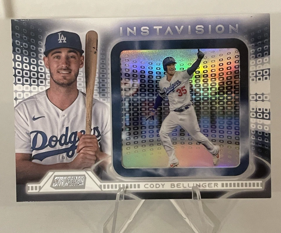 2021 Topps Stadium Club Instavision Cody Bellinger #IR-CBE Los Angeles Dodgers - Image 1 of 2