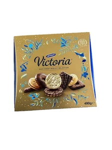 McVitie's Victoria Biscuit Selection 490g, Made with Milk, Dark, White Chocolate - Picture 1 of 2