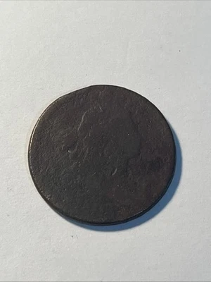 1805 (?) Moeda de cobre busto drapeado centavo grande EUA 1C - Imagem 1 de 3