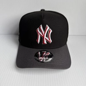 NWT New Era New York Yankees 9Fifty Black Gray Red A-Frame SnapBack Hat Cap - Picture 1 of 8