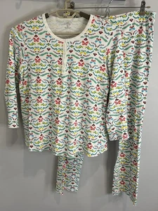 Roller Rabbit Womens Pajamas Sleepwear Set 2pc Top Pants Pima Cotton Bugs L - Bild 1 von 16