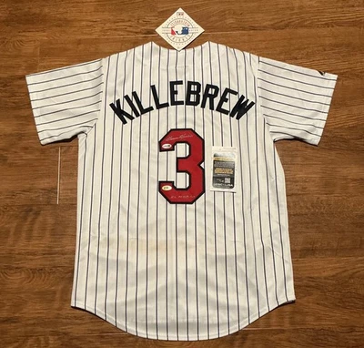 Harmon Killebrew Autographed Minnesota Twins Authentic NWT Majestic Jersey JSA - Image 1 of 4