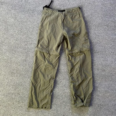 Patagonia Pants Women Medium Green Convertible Go II Zip Off Nylon Hiking Belted - Image 1 of 4