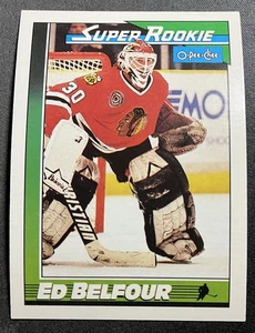 Ed BELFOUR - 1991 O Pee Chee , Super Rookie, Chicago - Imagen 1 de 1