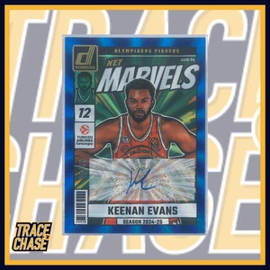 2024-25 Panini Donruss Euroleague BK Keenan Evans Net Marvels Sign. 18/49 - Picture 1 of 3