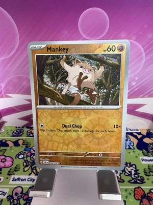 Mankey 098/191 Sv08: Surging Sparks Reverse Holo - Image 1 of 2