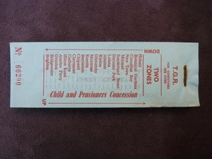 TASMANIAN GOVERNMENT RAILWAYS - COMPLETE BOOK OF 100 TICKETS - c1970 - Picture 1 of 1
