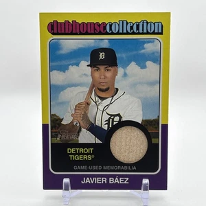 2024 Topps Heritage High Number Clubhouse Collection Relics Javier Baez Báez - Picture 1 of 2