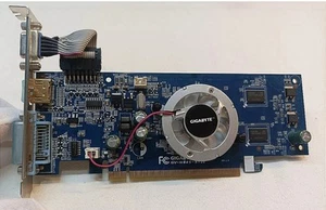 GIGABYTE GeForce 8400,GS GVN84S-512I, PCI-E 2.0, DDR2 512MB, HDMI, DVI-I, D-SUB. - Photo 1/4