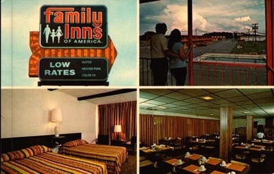 Vintage Postcard  Family Inns Of America Goldrock NC - Image 1 of 2