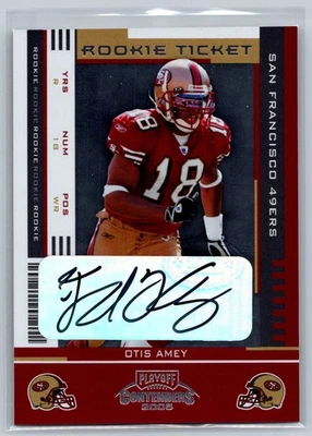 Otis Amey 2005 Playoff Contenders Rookie Ticket Autograph #194 - Image 1 of 2