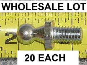 20ea WHOLESALE LOT Trailer RV New Gas Strut Shock Ball Stud Mount Bolt Pin Zinc - Picture 1 of 4