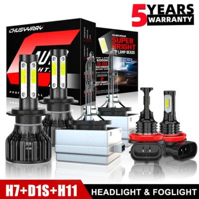 Faros de xenón LED HID Hi/Lo + luz antiniebla 6x bombilla para Hyundai Equus 2011-2013 Foto 1 de 4