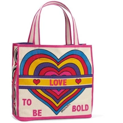 Bolso de Mano Brighton Arco Iris Lona Brillante Playa Nuevo con Etiquetas Paquete Sellado $125 D30194 Foto 1 de 4