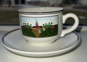 Villeroy & Boch Design Naif Cup And Saucer Farm Scene And Duck Porcelain - Picture 1 of 11