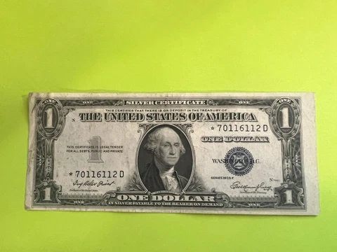 1935 E Silver Certificate STAR NOTE Error RARE *D Cover