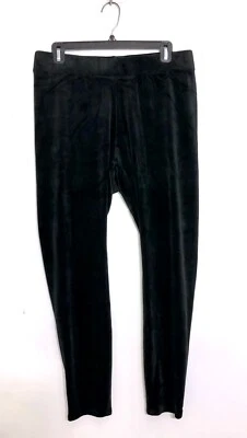 Леггинсы женские J. Jill 2X без застежек эластичные черные велюровые чисто новые с ценниками - Изображение 1 из 4