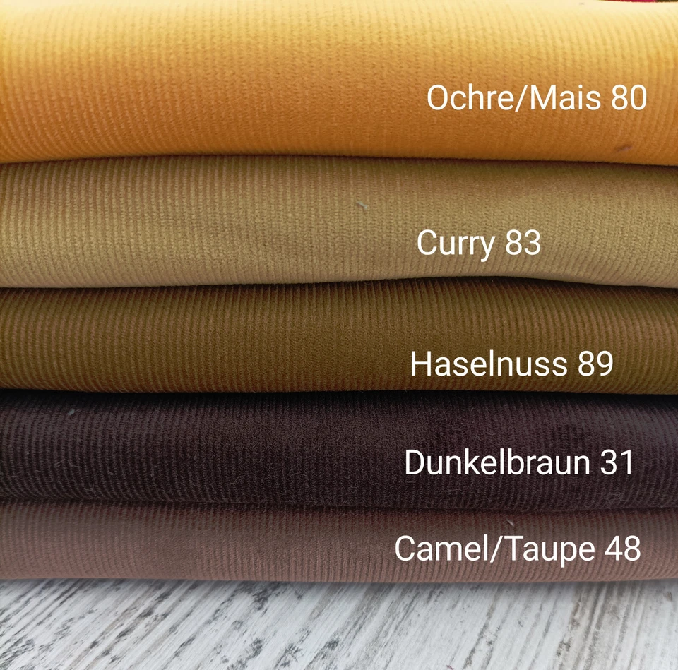 Öko-Tex Feincord Babycord 100 % Baumwolle  50 x 140 cm - Bild 1 von 1