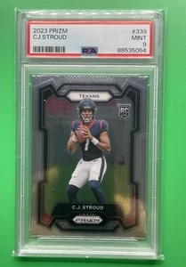 2023 Panini Prizm #339 CJ Stroud Rookie RC PSA 9 MINT Texans - Picture 1 of 2