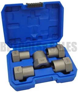 5pc 1/2" DR. Jumbo Twist Socket Set CR-MO Impact Grade Extraction Sockets SAE/MM - Picture 1 of 3
