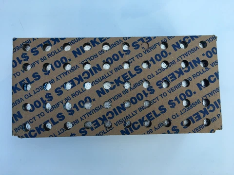 2022 P JEFFERSON NICKELS SEALED BANK BOX 50 UNCIRCULATED ROLLS PHILADELPHIA MINT Cover