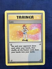 Trainer Lass 75/102 Pokemon Card Non Holo Unlimited. Moderately Played.