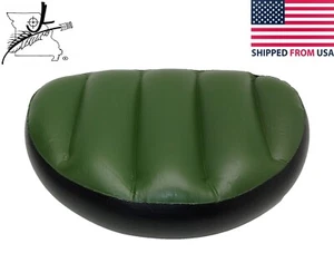 Inflatable PVC Seat Cushion Green/Black Kayak Canoe Boat Camping Backrest Pillow - Picture 1 of 5