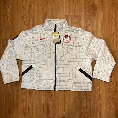 Chaqueta Nike Mujer Equipo EE. UU. Therma Fit Tech Pack DJ5246-121 Talla Pequeña Top Nueva con Etiquetas Nueva Foto 1 de 4
