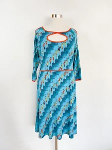 LEONA EDMISTON RUBY Jersey Bessie Deco Do Retro Vestido Línea A / Talla Grande 4 - Imagen 1 de 8
