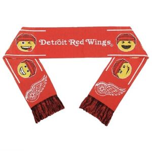 Detroit Red Wings Teamoji Acrylic Scarf Adult Unisex Forever Collectibles NHL