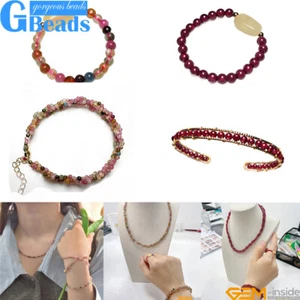 Brazalete pulsera collar anillo encanto turmalina granate labradorita con cuentas joyería - Imagen 1 de 113