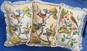 3er Set Vogelkissen 3D Rustikal Natur Hütte Höhle 9x12" - Bild 1 von 12