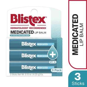 Blistex Medicated Lip Balm - Advanced Protection for Dry, Chapped Lips - 3 Count - Bild 1 von 3