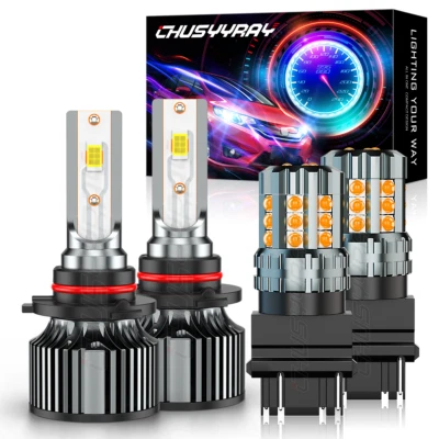 For Ford Ranger 1993-1997 LED Headlight Hi/Lo Beam + Turn Signal Light Bulbs Kit - Image 1 of 4