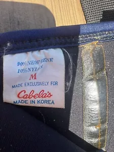 Vintage Cabelas blau Neopren/Nylon verstellbare Brustwatte mit Stiefeln Herren Medium - Bild 1 von 10