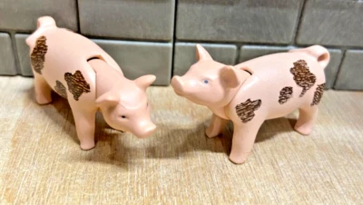PLAYMOBIL Animaux 2 Bébés Cochon Ferme Elevage Porcherie 02 - Photo 1/2